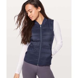 Lululemon Down & Around Vest In Midnight Navy